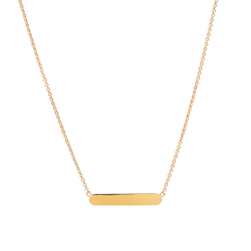 Gold Vermeil Bar Necklace