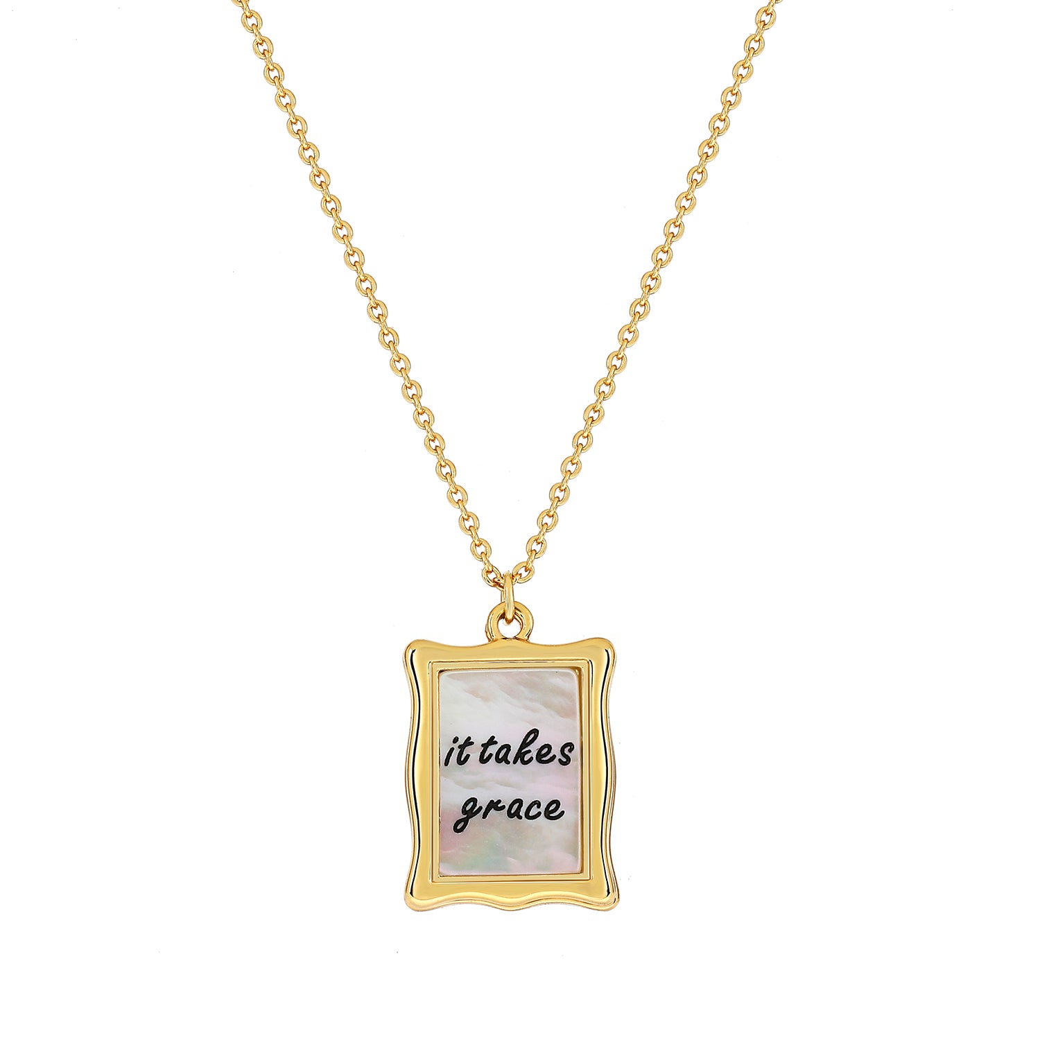 Gold clearance grace necklace