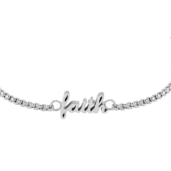 Silver Faith Bracelet