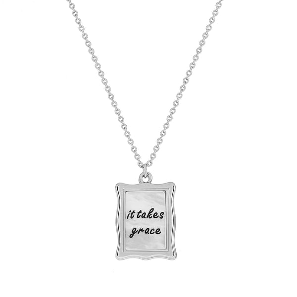 925 Silver It Takes Grace Frame Necklace