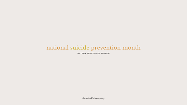 Let's talk about suicide