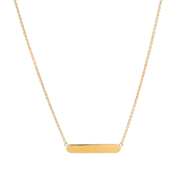 Gold Vermeil Bar Necklace