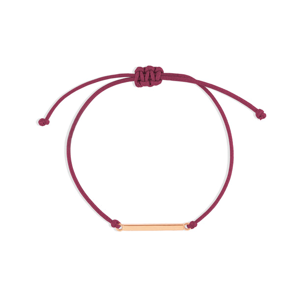 Rose Gold Vermeil Cord in Cherry
