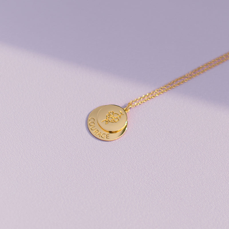 Gold Courage Necklace