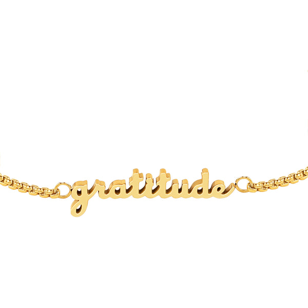Gold Gratitude Bracelet