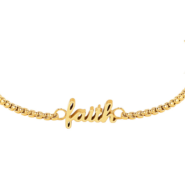 Gold Faith Bracelet
