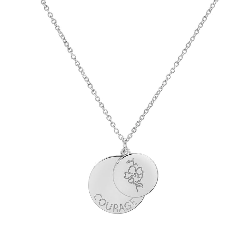 Silver Courage Necklace
